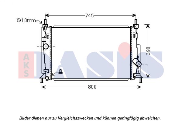 AKS DASIS Radiators, Motora dzesēšanas sistēma 110073N